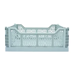 Cagette plastique pliable bleu ciel taille M