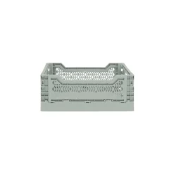 Cagette plastique pliable vert clair taille S