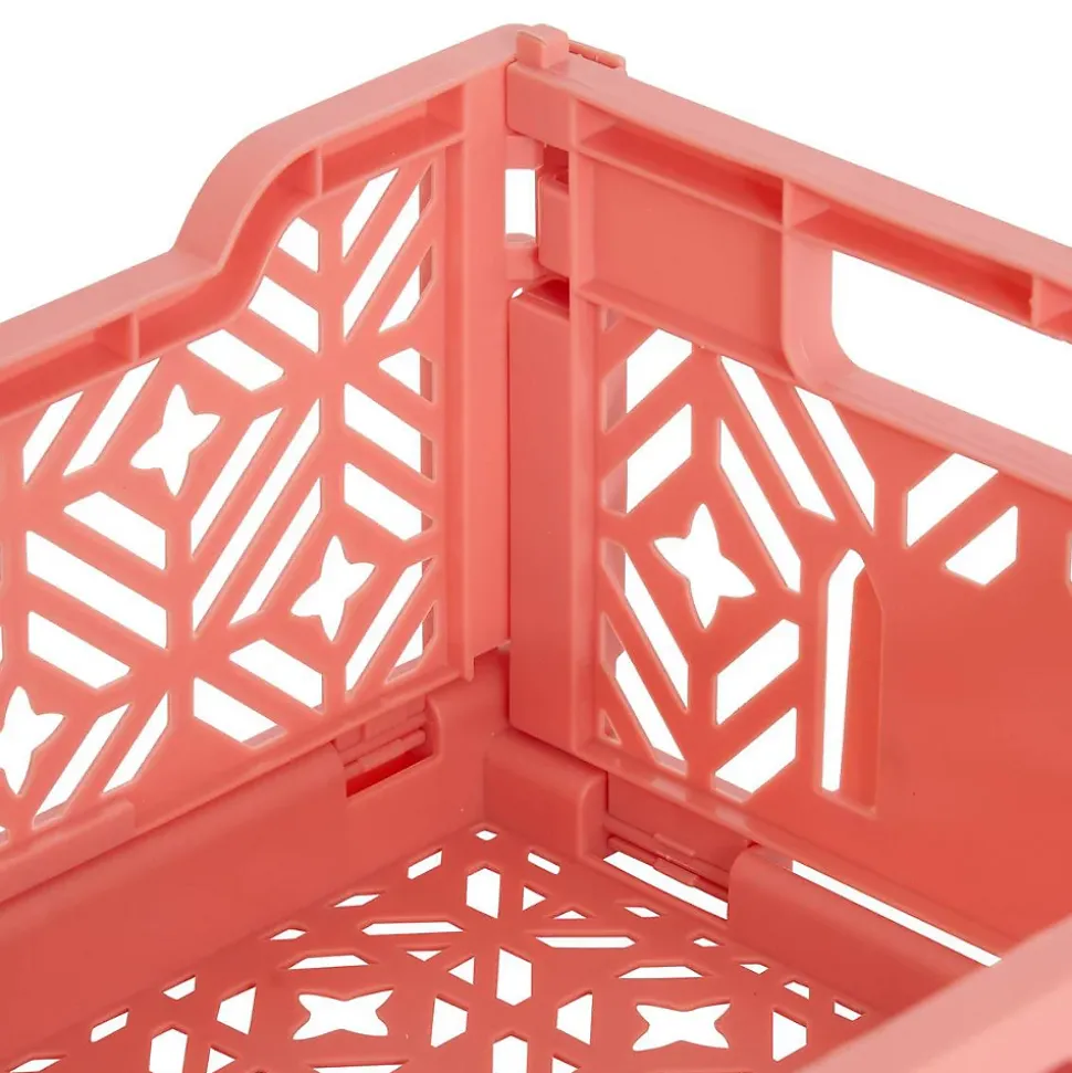 Cagette pliable Arry 30x20cm corail - Atmosphera