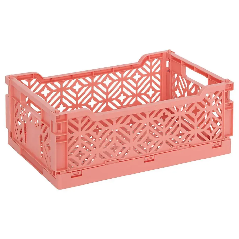 Cagette pliable Arry 30x20cm corail - Atmosphera