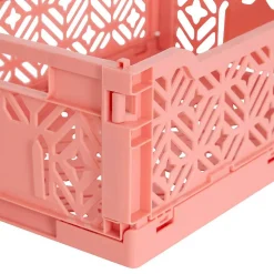 Cagette pliable Arry 30x20cm corail - Atmosphera