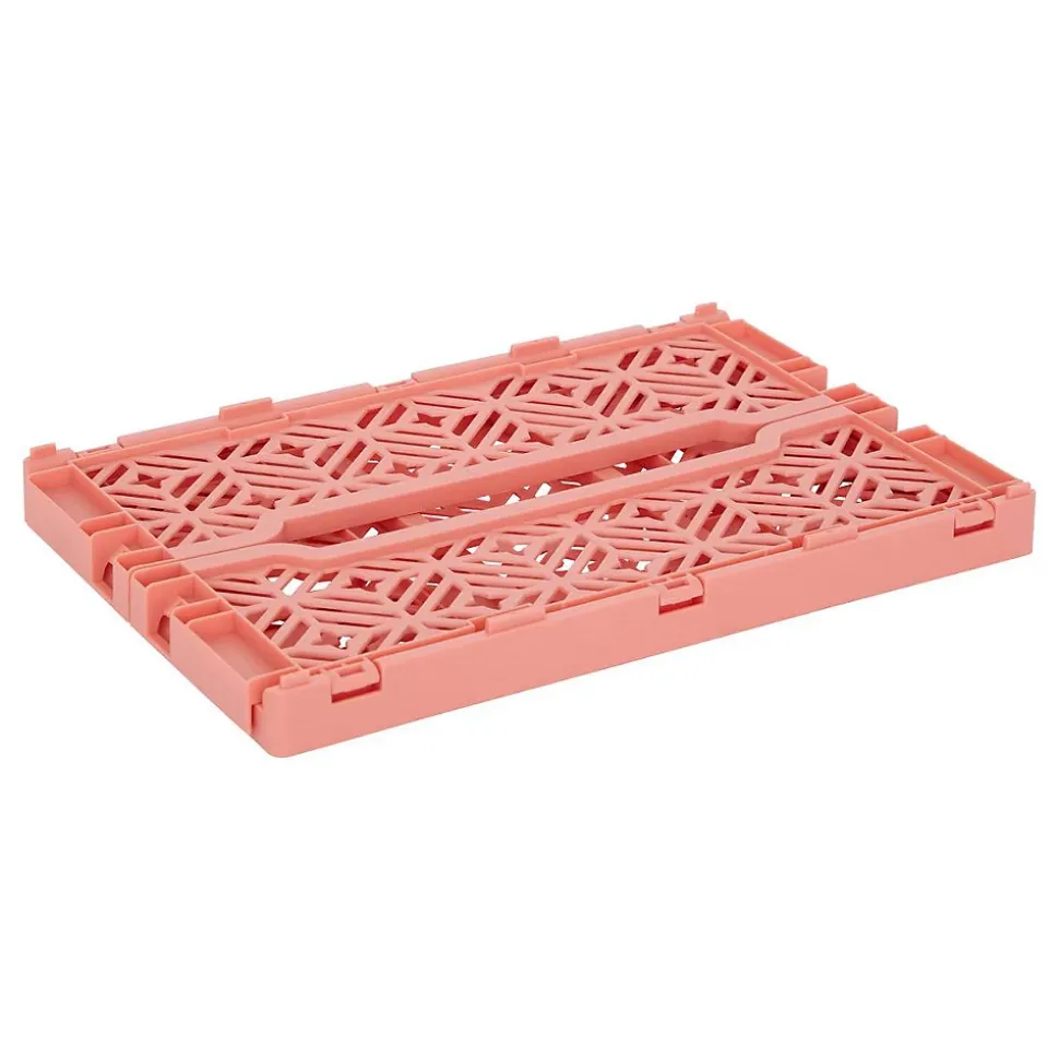 Cagette pliable Arry 30x20cm corail - Atmosphera