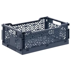 Cagette pliable Arry 30x20cm bleu - Atmosphera