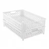 Caisse ajourée 590 x 385 x 120 mm 22 L - blanc