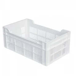 Caisse ajourée 500 x 300 x 200 mm 20 L - blanc