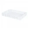 Caisse ajourée 600 x 400 x 90 mm 15 L - blanc