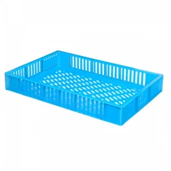 Caisse ajourée 600 x 400 x 90 mm 15 L - bleu