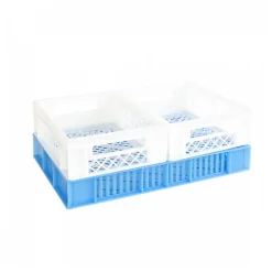 Caisse ajourée 600 x 400 x 90 mm 15 L - bleu