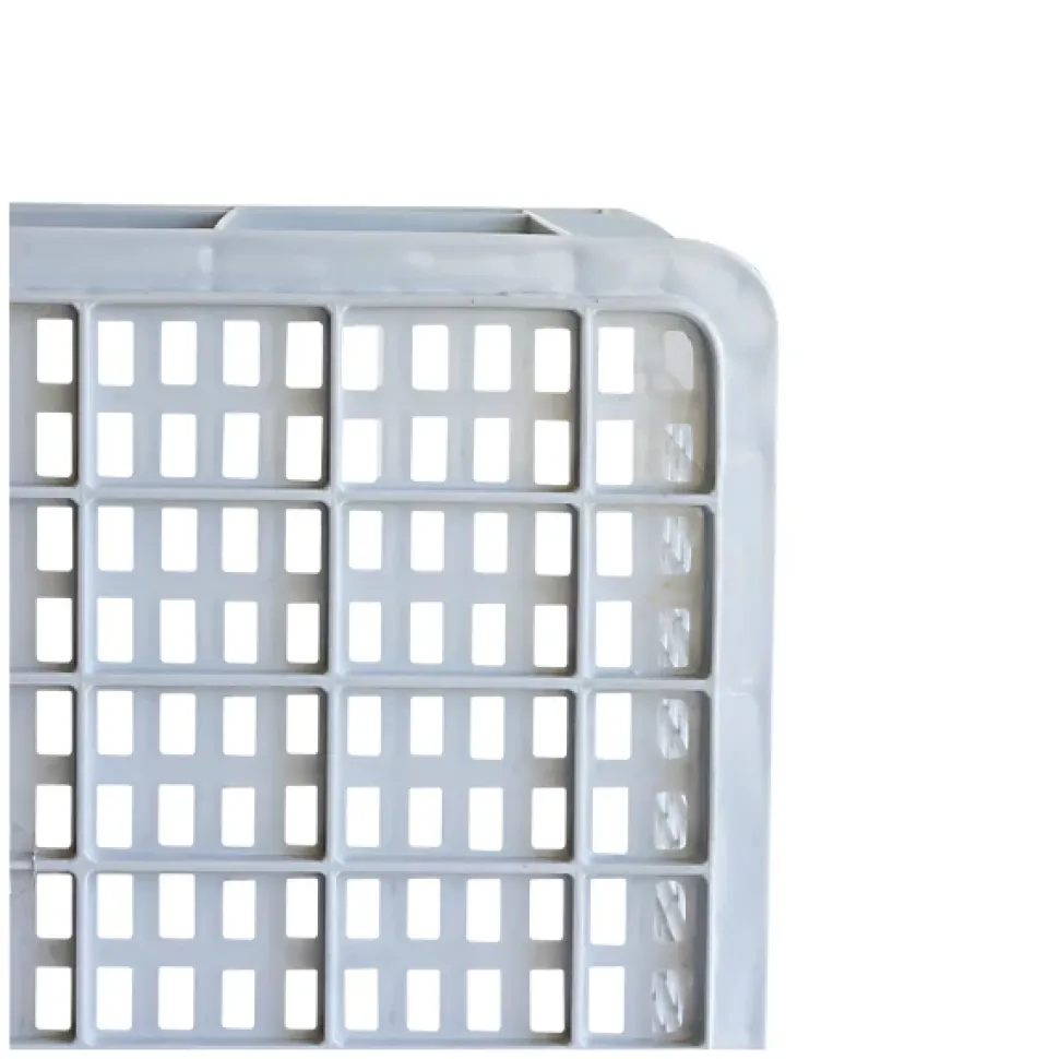 Caisse ajourée avec poignées empilable 500 x 400 x 330 mm - 48 L - gris