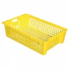 Caisse ajourée empilable emboîtable 600 x 380 x 155 mm 28 L - jaune