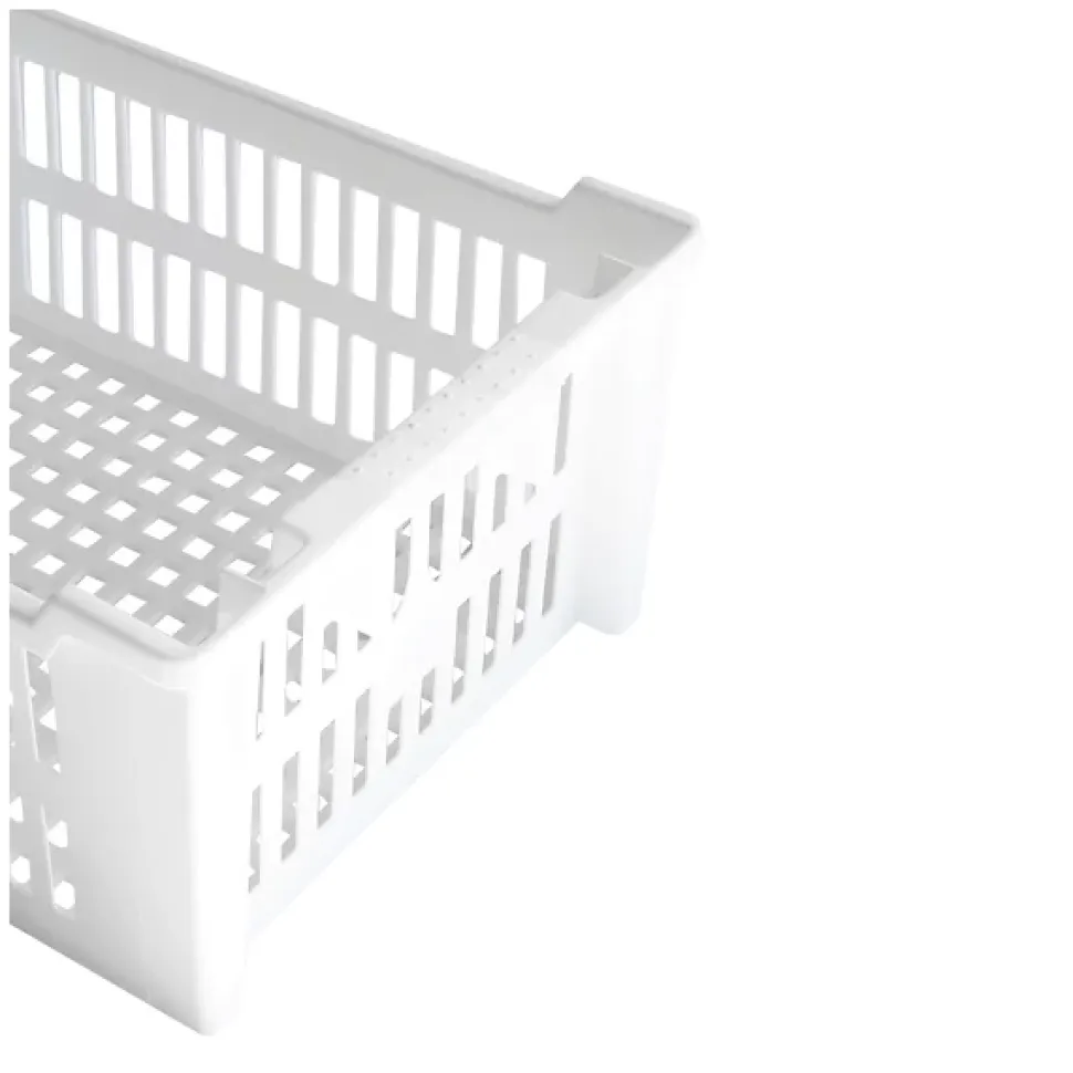 Caisse ajourée empilable emboîtable 400 x 300 x 175 mm - 14 L - blanc