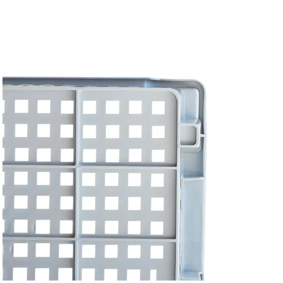 Caisse ajourée empilable emboîtable 400 x 300 x 175 mm - 14 L - gris