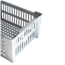 Caisse ajourée empilable emboîtable 400 x 300 x 175 mm - 14 L - gris