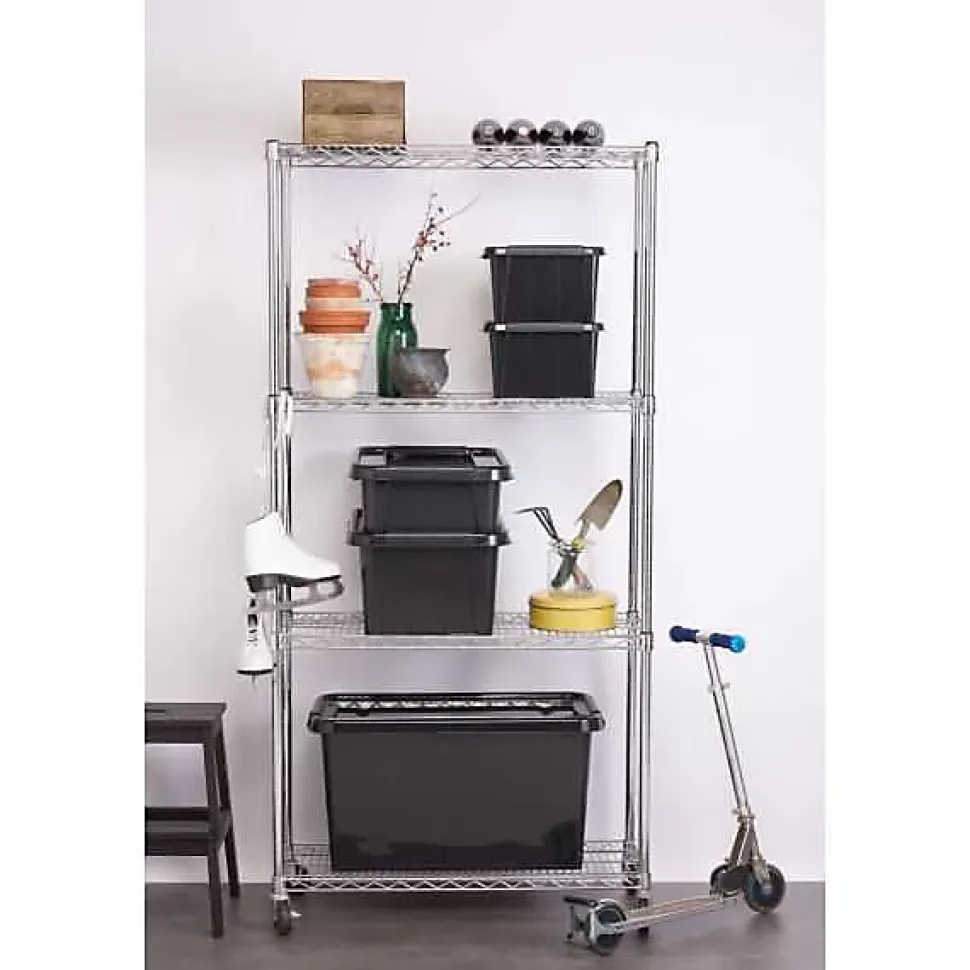 Caisse avec couvercle en Plastique Recyclé 53 litres
