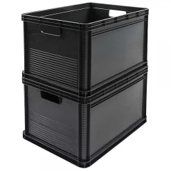 Caisse de rangement alimentaire 64 litres - Noir