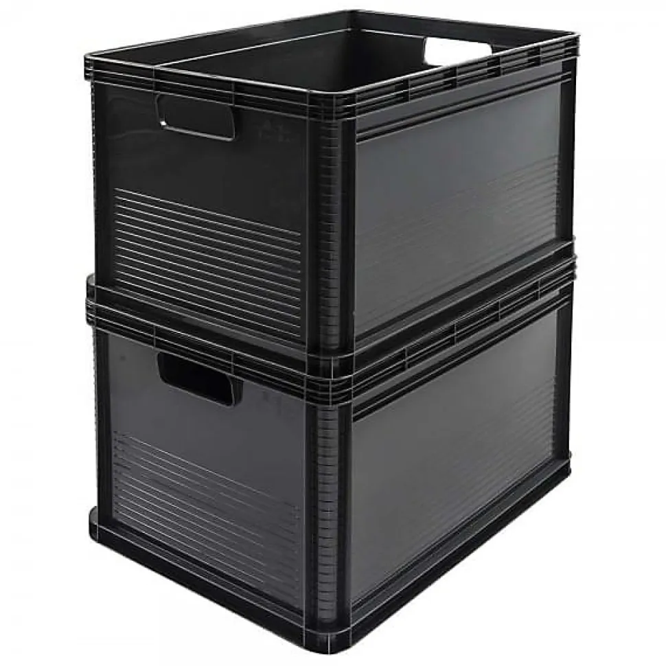 Caisse de rangement alimentaire 64 litres - Noir