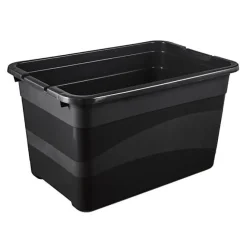 Caisse de rangement avec couvercle 52 litres - Rouge
