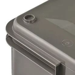 Caisse de Rangement Empilable en plastique recyclé 28 litres - Gris