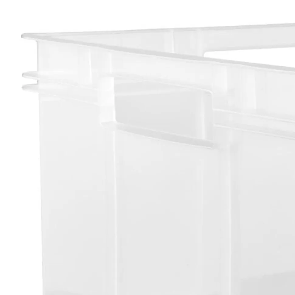 Caisse de rangement Empilable 16 litres Euro-Box M - Naturel