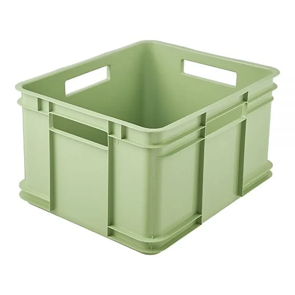 Caisse de Rangement Empilable en plastique recyclé 28 litres - Vert