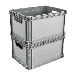 Caisse de rangement professionnelle alimentaire 20 litres - Gris