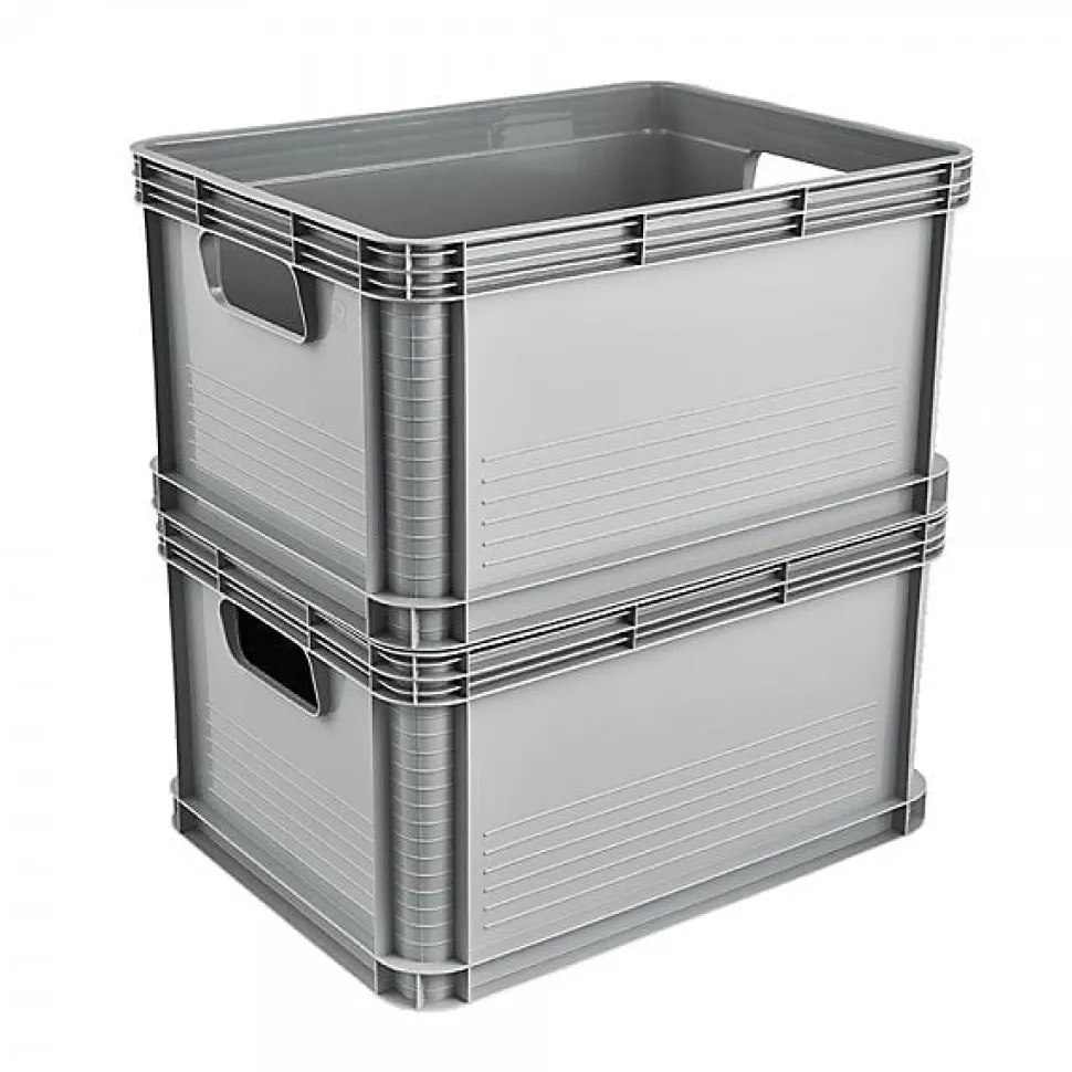 Caisse de rangement professionnelle alimentaire 20 litres - Gris