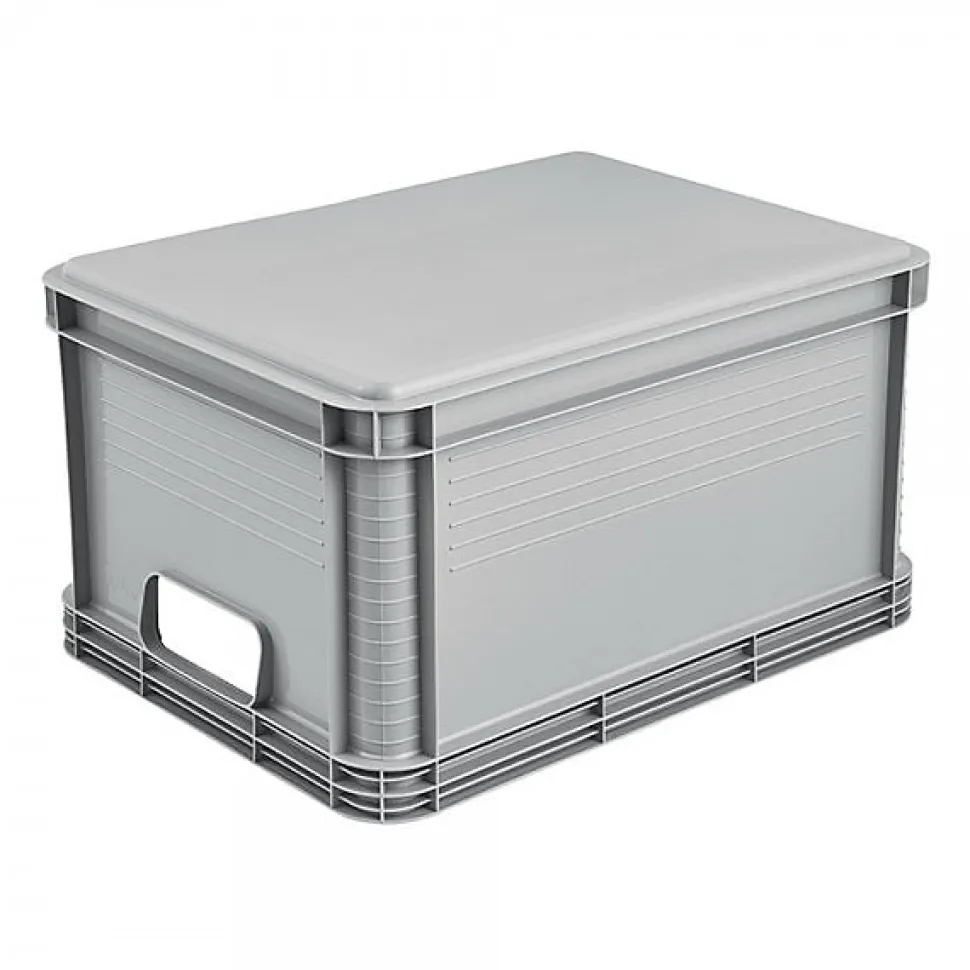 Caisse de rangement professionnelle alimentaire 20 litres - Gris