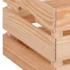 Caisse de rangement rectangulaire en pin massif taille L