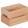 Caisse de rangement rectangulaire en pin massif taille S