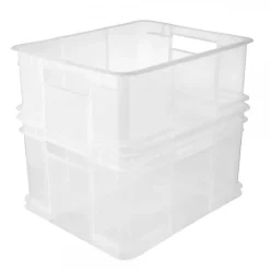 Caisse de Rangement Transparente 54 litres Euro-Box XXL - Transparent