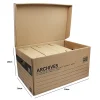 Caisse de stockage pour 6 boîtes d’archives H. 28 x L. 54 x l. 36 cm, capacité 54 L Pack and Move