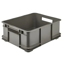 Caisse Empilable en plastique recyclé 20 litres - Gris
