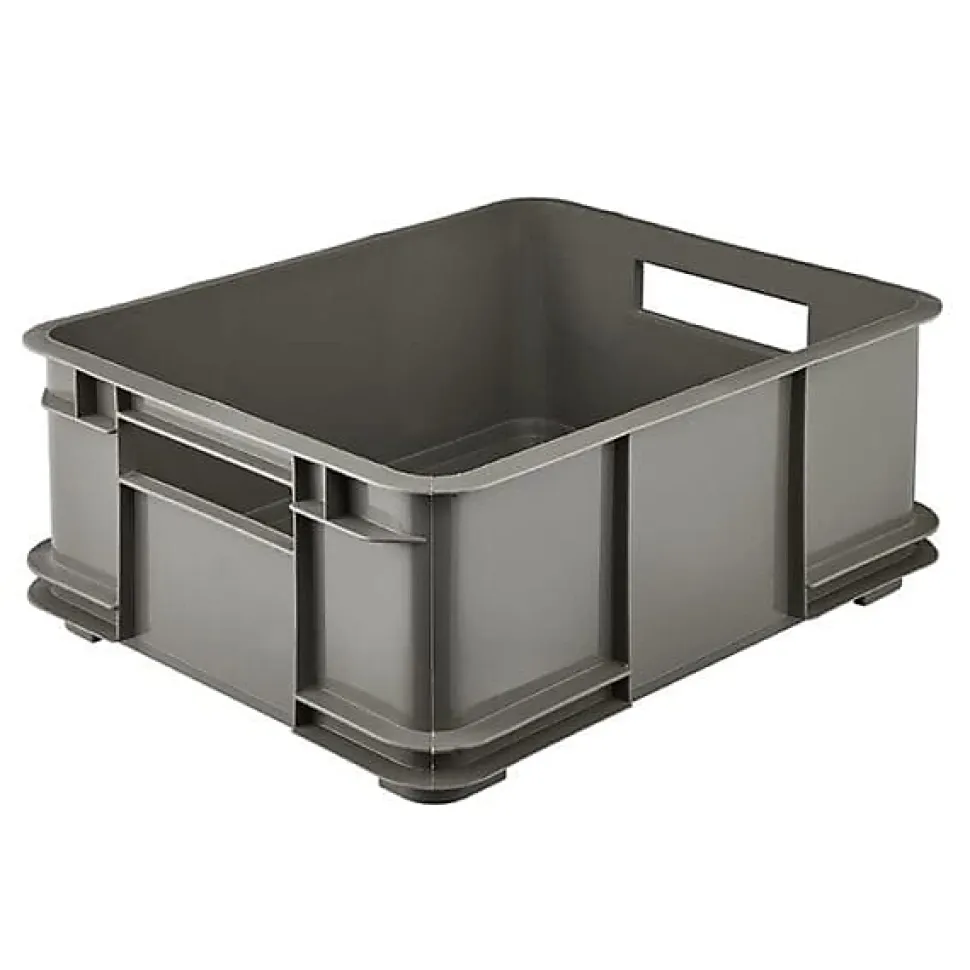 Caisse Empilable en plastique recyclé 20 litres - Gris