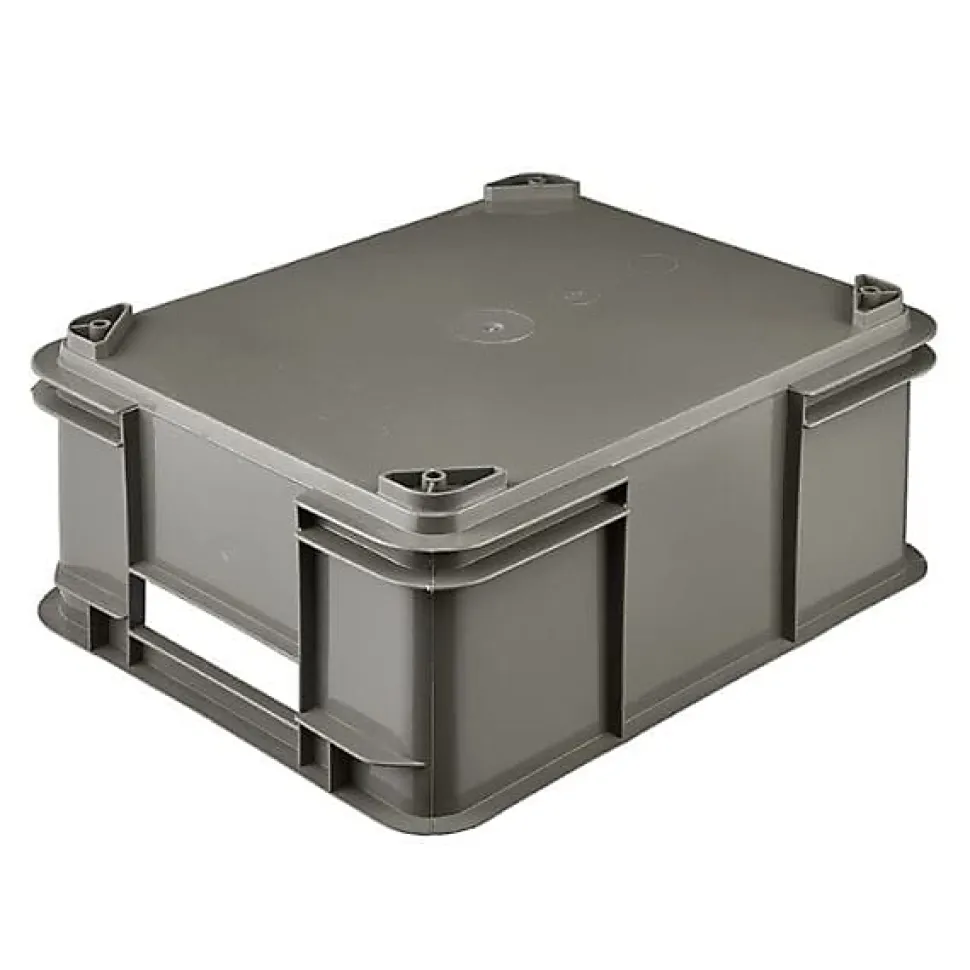 Caisse Empilable en plastique recyclé 20 litres - Gris