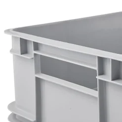 Caisse Empilable en plastique recyclé 20 litres - Gris Clair