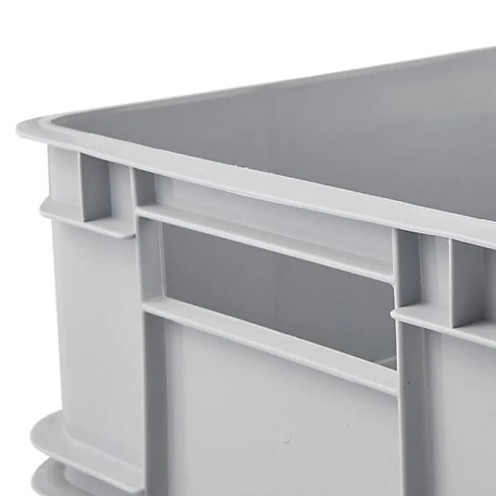 Caisse Empilable en plastique recyclé 20 litres - Gris Clair