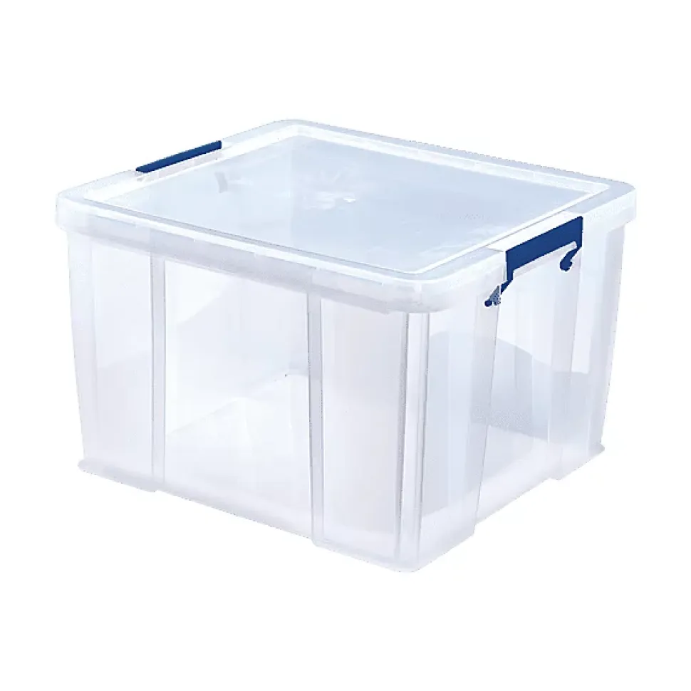 Caisse en plastique avec couvercle professionnelle 48 litres