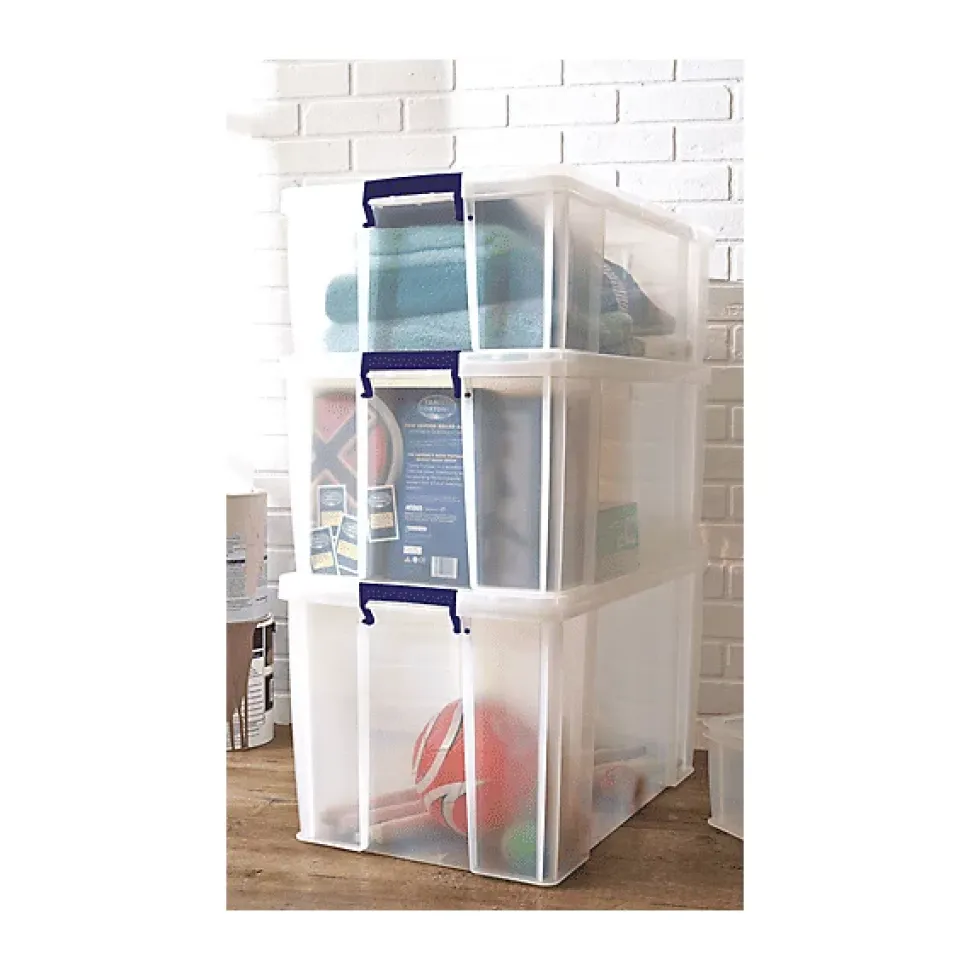 Caisse en plastique avec couvercle professionnelle 48 litres