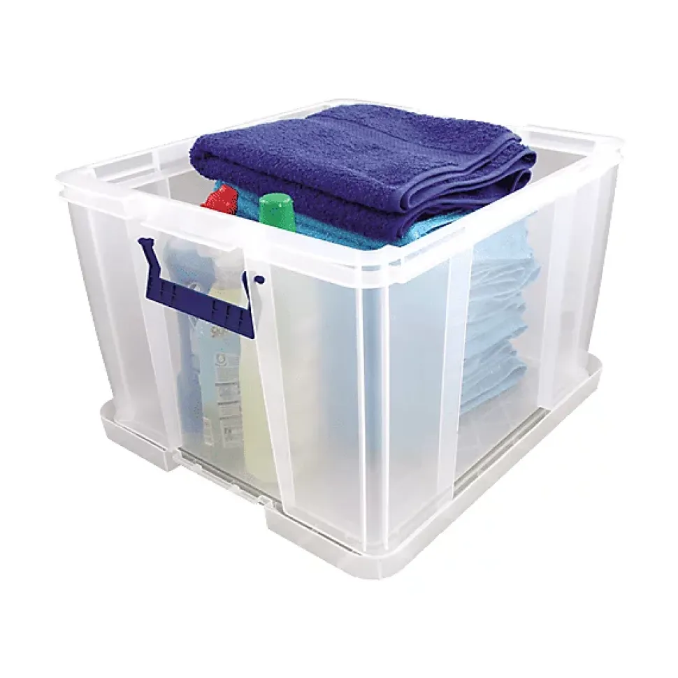 Caisse en plastique avec couvercle professionnelle 48 litres