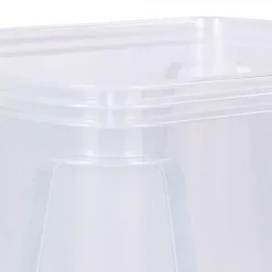 Caisse Plastique Empilable Translucide 20 litres - Naturel