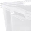 Caisse Plastique empilable solide 44 litres - Transparent