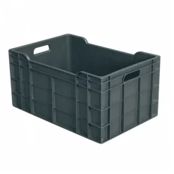 Caisse pleine 600 x 400 x 300 mm 60 L - gris
