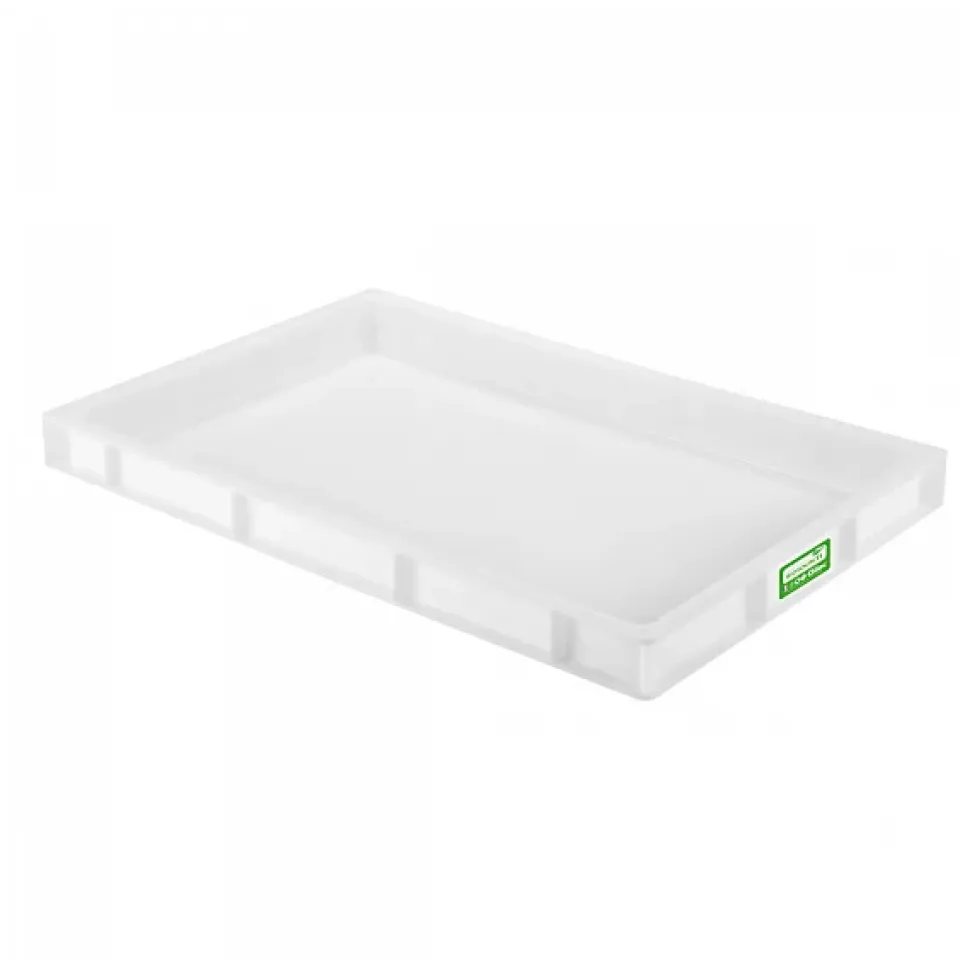 Caisse pleine biosourcée 600 x 400 x 55 mm 9 L - blanc
