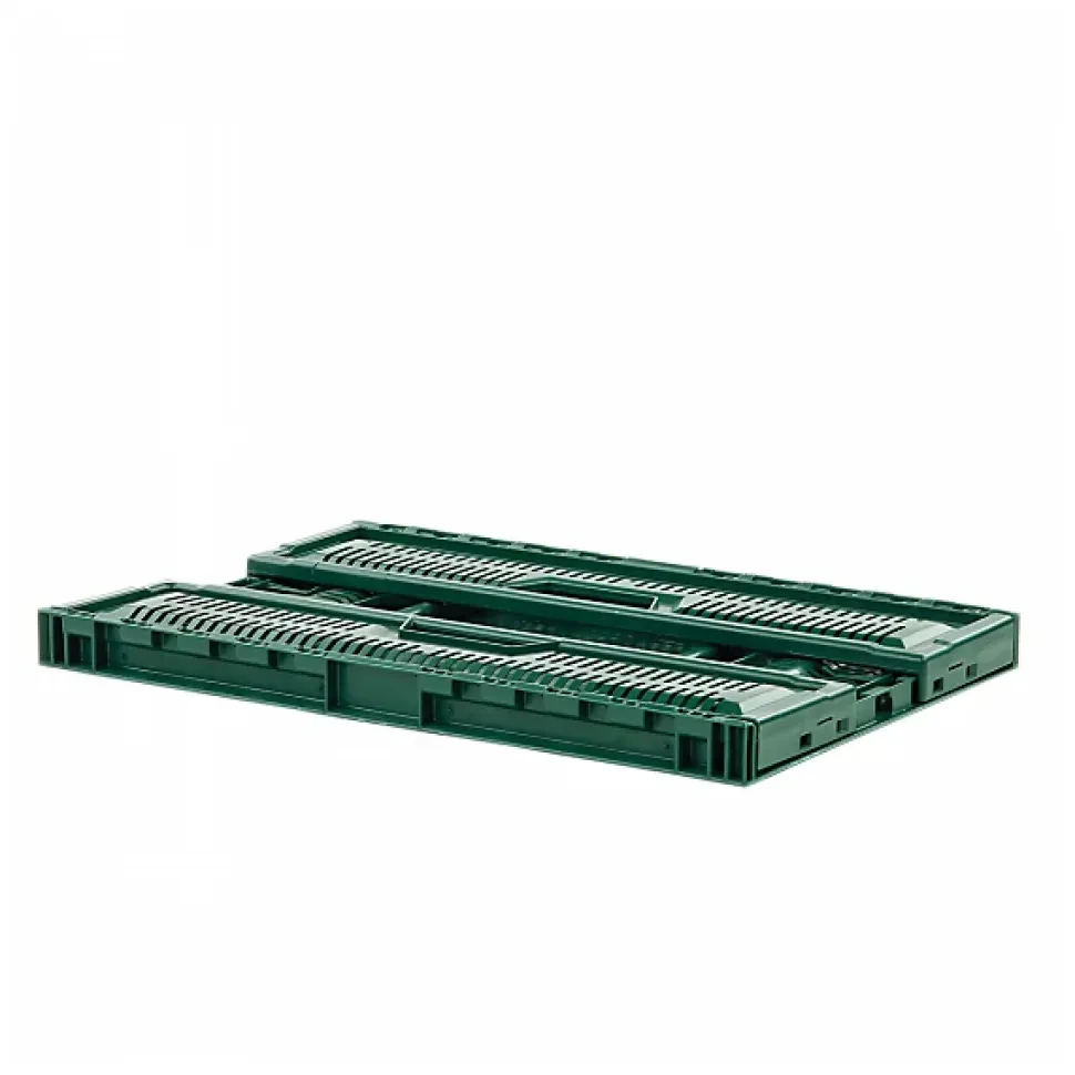 Caisse pliable empilable 600 x 400 x 190 mm 36 L - vert