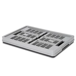 Caisse pliable en plastique Stuva gris et noir 45 L