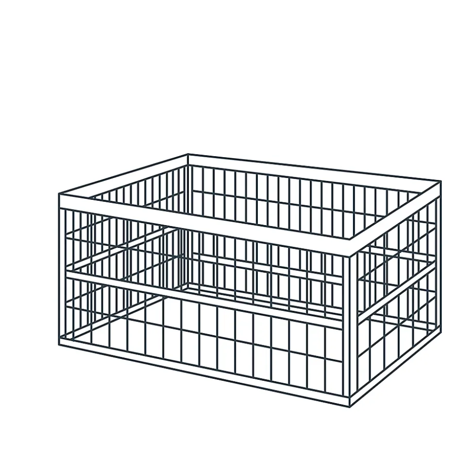 Caisse pliable en plastique Stuva noir et gris 33 L