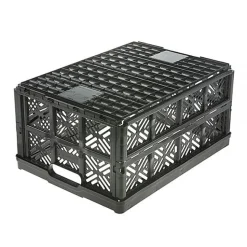 Caisse pliante 32 litres noire ida - Noir