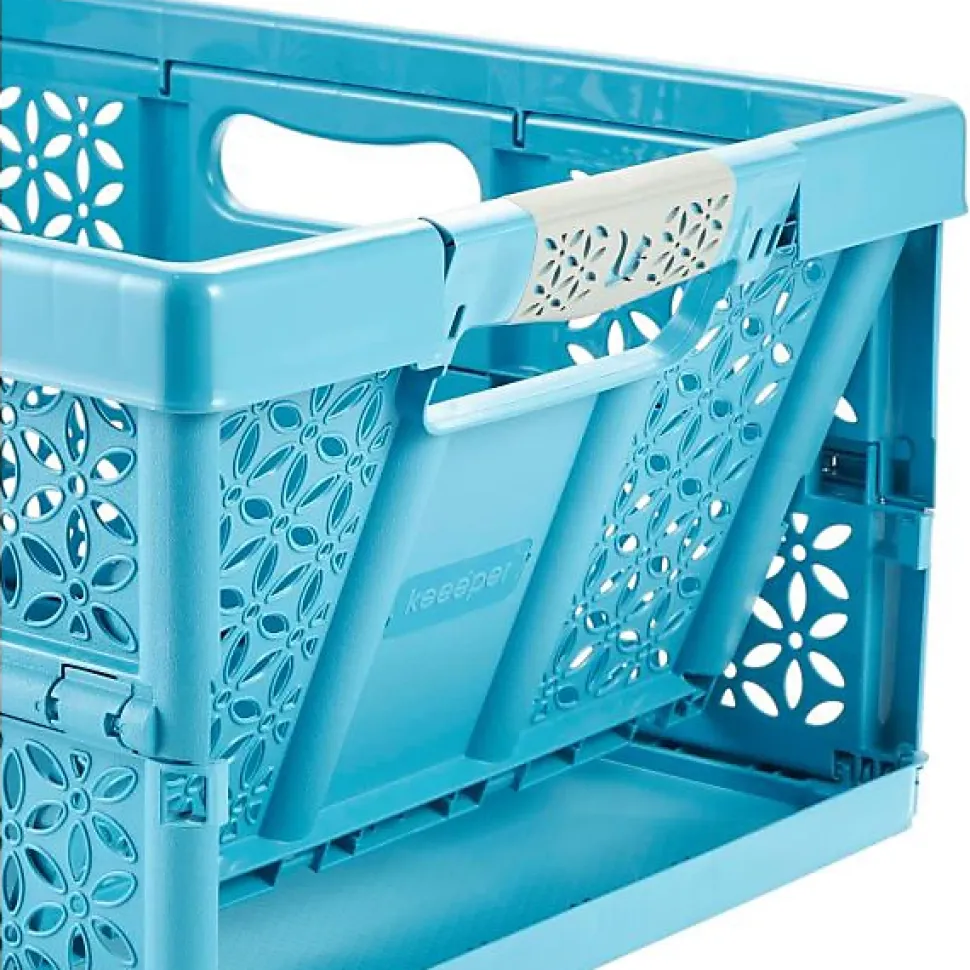 Caisse Pliante en Plastique Recyclé 32 litres - Bleu