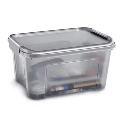 Caisse translucide à couvercle clipsable 13 ou 18 litres - 13 Litres