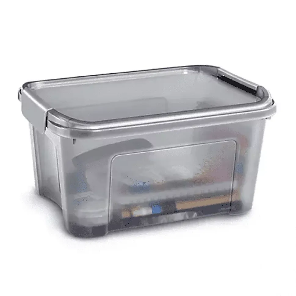 Caisse translucide à couvercle clipsable 13 ou 18 litres - 13 Litres